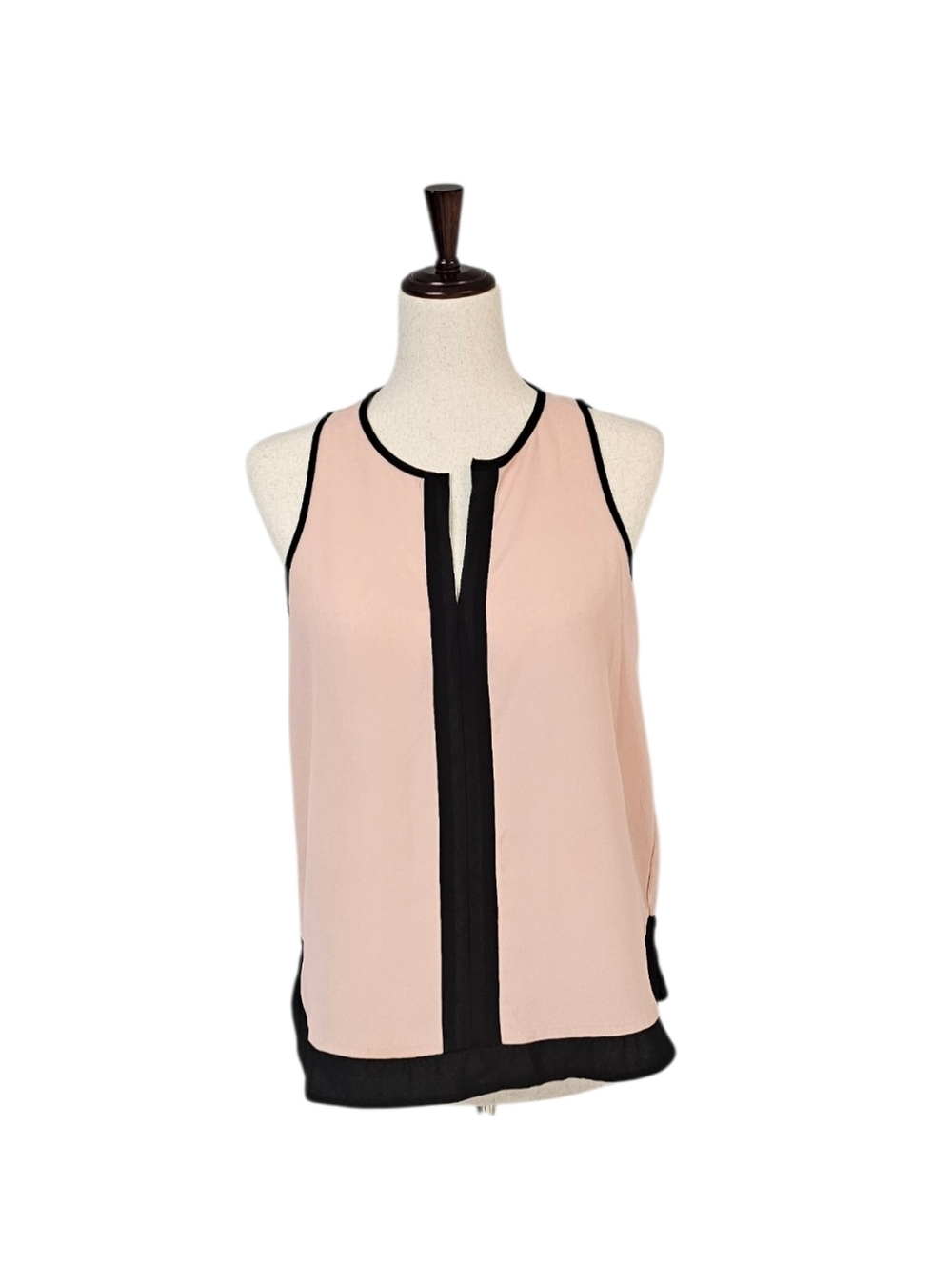 Sophia + Zeke Pink Black Career Work‎ Tank Top Small Preowned - Picture 2 of 8